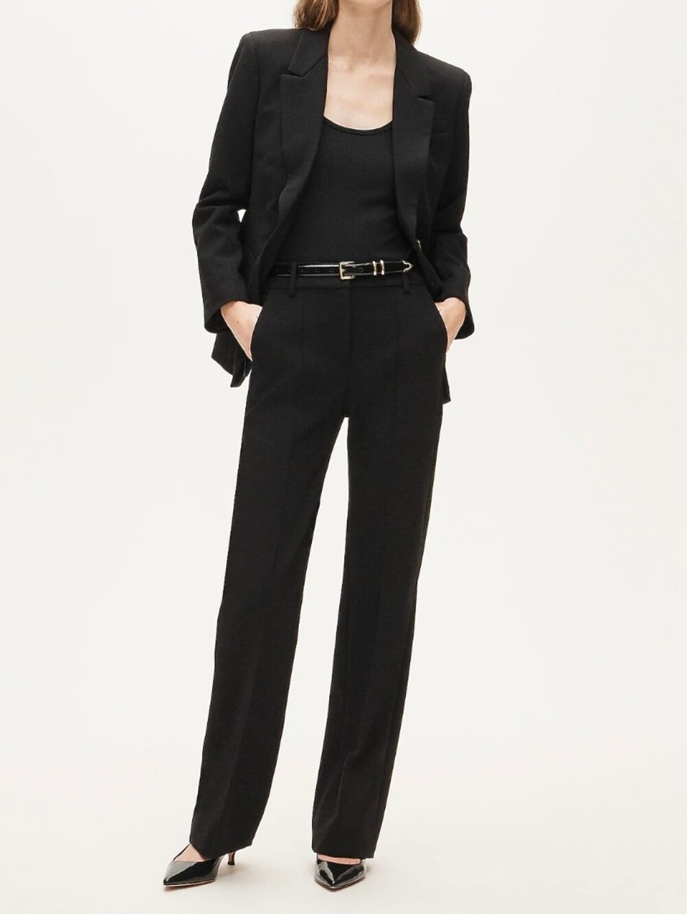 J. Crew Kate Black Straight-Leg Dress Pants Women Size 4 New